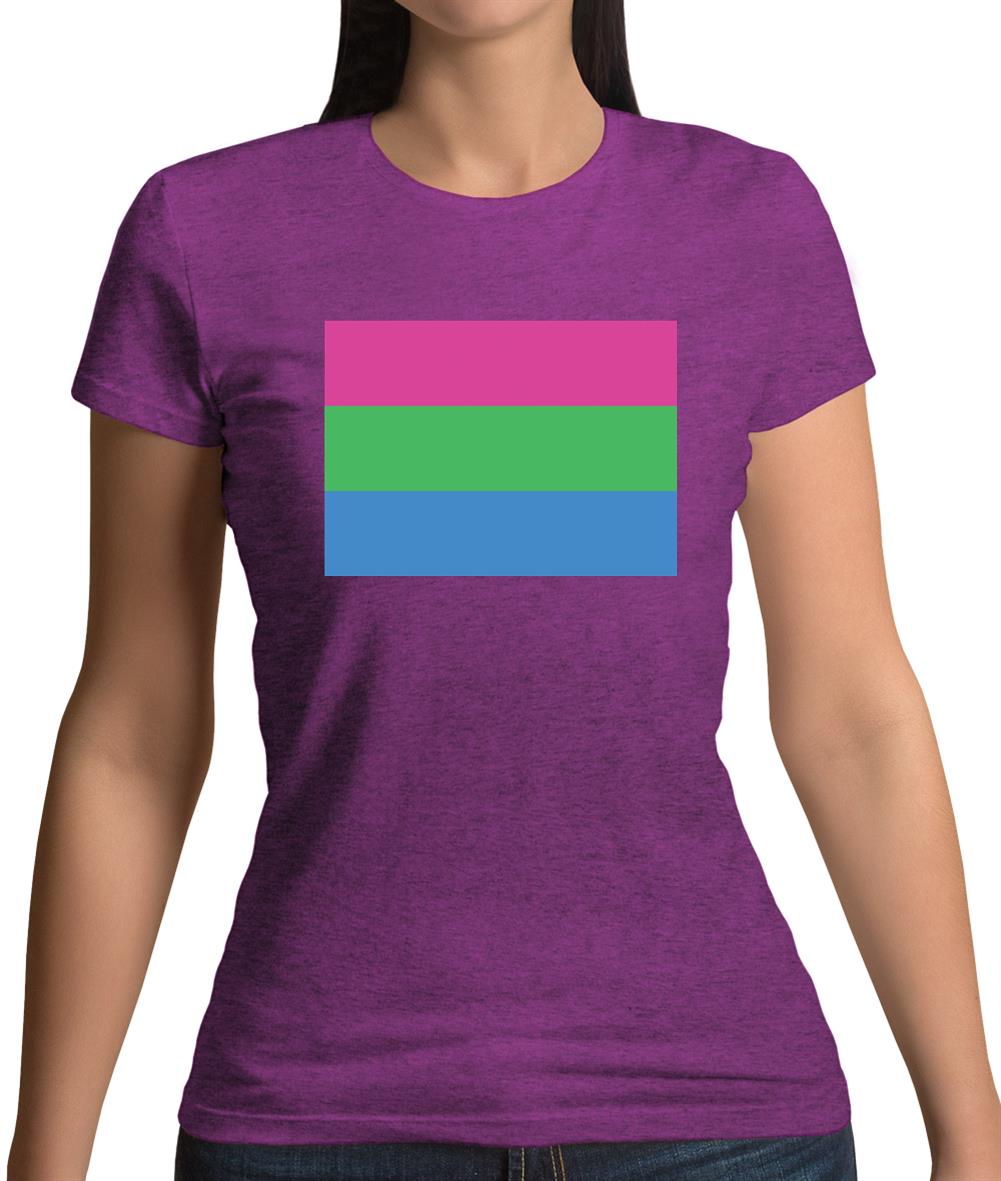 Lgbt Flags Polysexual Womens T-Shirt