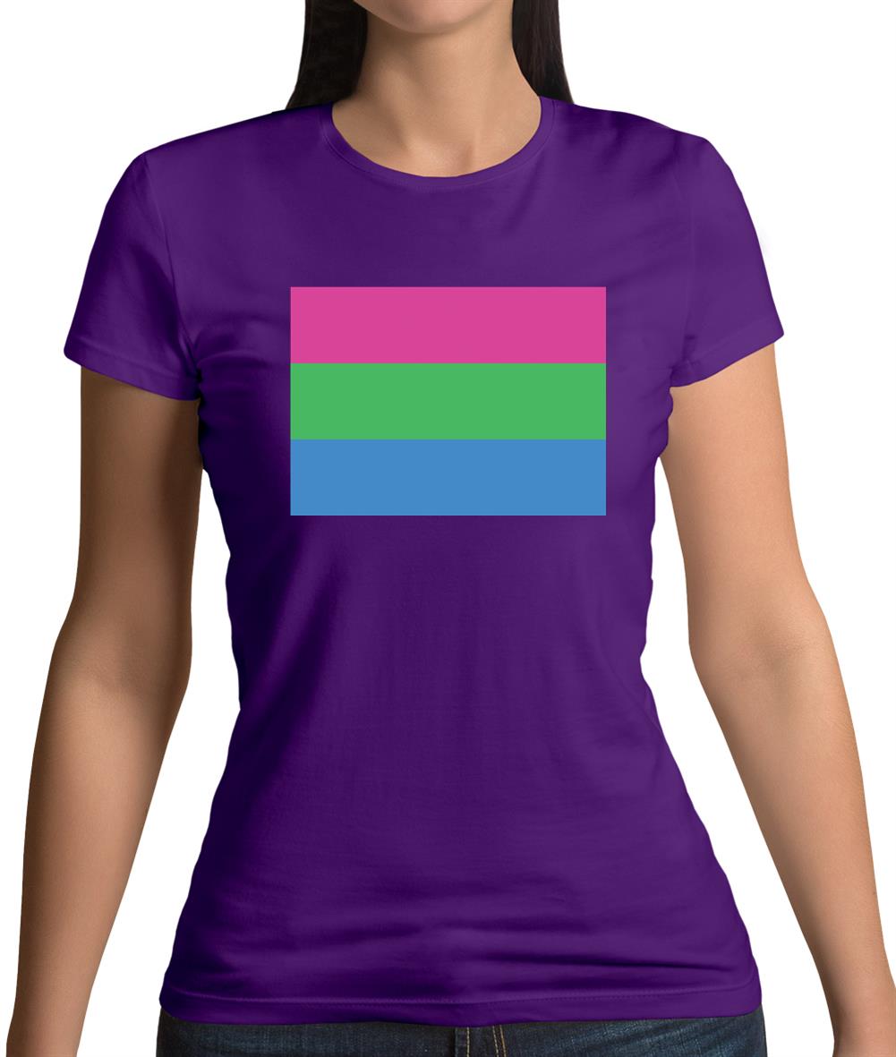 Lgbt Flags Polysexual Womens T-Shirt