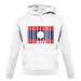 Laos Barcode Style Flag unisex hoodie