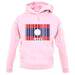 Laos Barcode Style Flag unisex hoodie