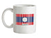 Laos Barcode Style Flag Ceramic Mug