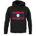 Laos Barcode Style Flag unisex hoodie