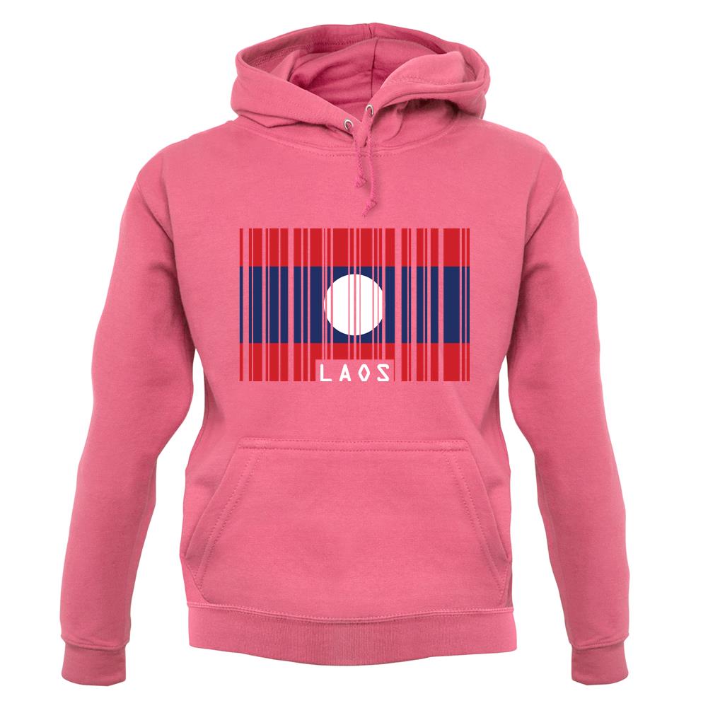 Laos Barcode Style Flag unisex hoodie