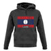 Laos Barcode Style Flag unisex hoodie