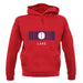 Laos Barcode Style Flag unisex hoodie