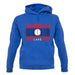 Laos Barcode Style Flag unisex hoodie