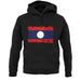 Laos Grunge Style Flag unisex hoodie
