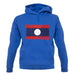 Laos Grunge Style Flag unisex hoodie