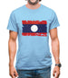 Laos Grunge Style Flag Mens T-Shirt