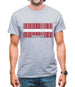 Latvia Barcode Style Flag Mens T-Shirt