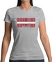 Latvia Barcode Style Flag Womens T-Shirt