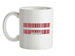 Latvia Barcode Style Flag Ceramic Mug