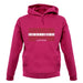 Latvia Barcode Style Flag unisex hoodie