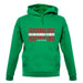 Latvia Barcode Style Flag unisex hoodie