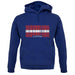 Latvia Barcode Style Flag unisex hoodie