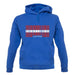 Latvia Barcode Style Flag unisex hoodie