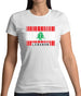 Lebanon Barcode Style Flag Womens T-Shirt