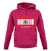 Lebanon Barcode Style Flag unisex hoodie