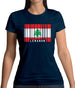 Lebanon Barcode Style Flag Womens T-Shirt