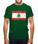 Lebanon Grunge Style Flag Mens T-Shirt