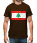 Lebanon Grunge Style Flag Mens T-Shirt