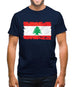 Lebanon Grunge Style Flag Mens T-Shirt