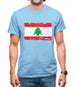 Lebanon Grunge Style Flag Mens T-Shirt