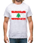 Lebanon Grunge Style Flag Mens T-Shirt