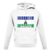 Lesotho Barcode Style Flag unisex hoodie
