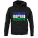 Lesotho Barcode Style Flag unisex hoodie