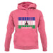 Lesotho Barcode Style Flag unisex hoodie