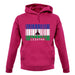 Lesotho Barcode Style Flag unisex hoodie