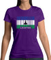 Lesotho Barcode Style Flag Womens T-Shirt