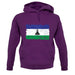 Lesotho Grunge Style Flag unisex hoodie