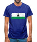 Lesotho Grunge Style Flag Mens T-Shirt