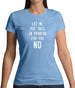 Let Me Put This In Spanish For You Womens T-Shirt