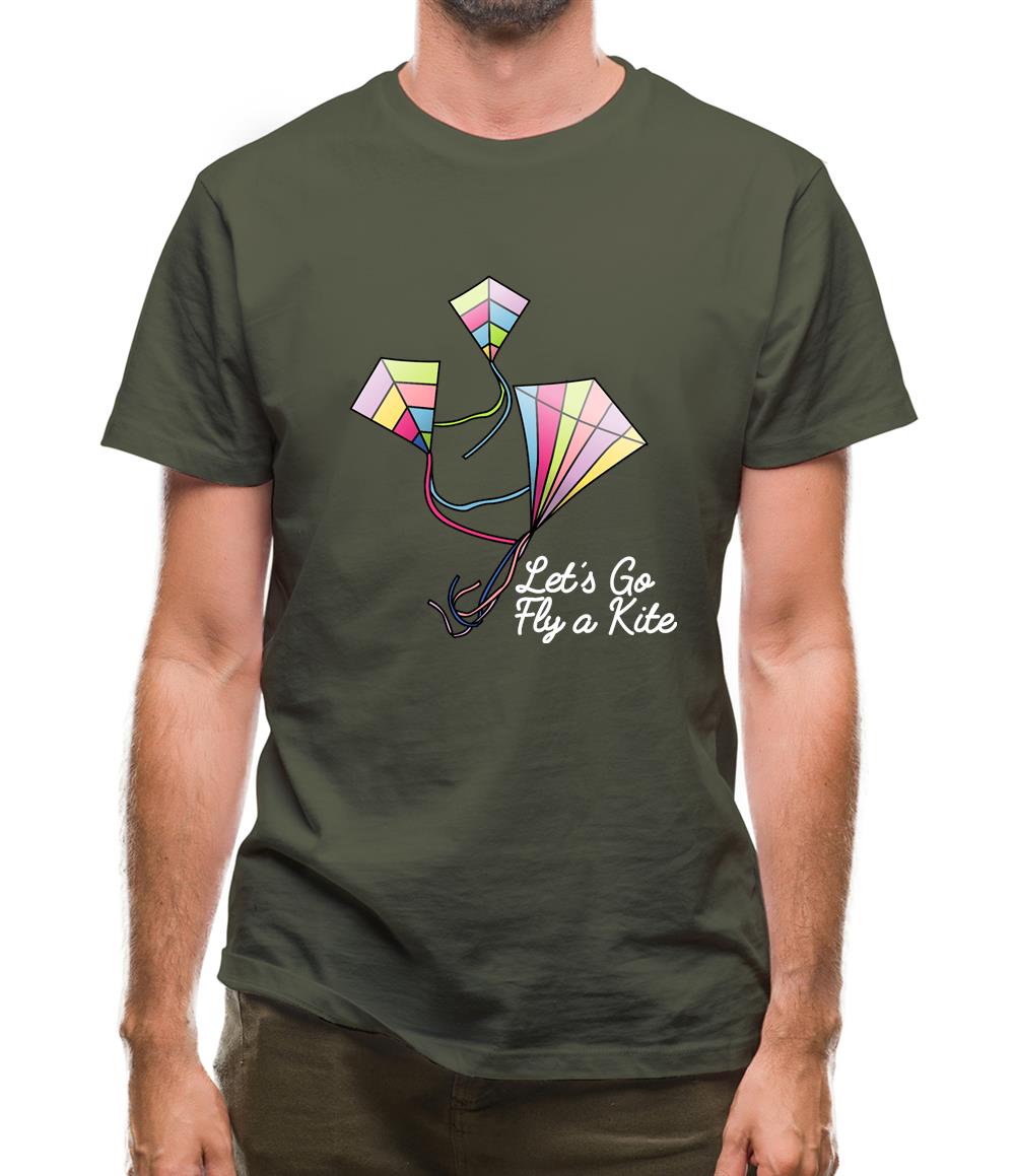 Letâ€™s Go Fly A Kite Mens T-Shirt
