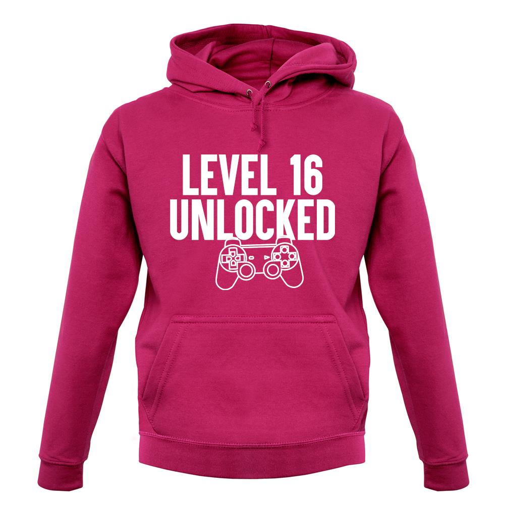 Level 16 Unlocked Unisex Hoodie