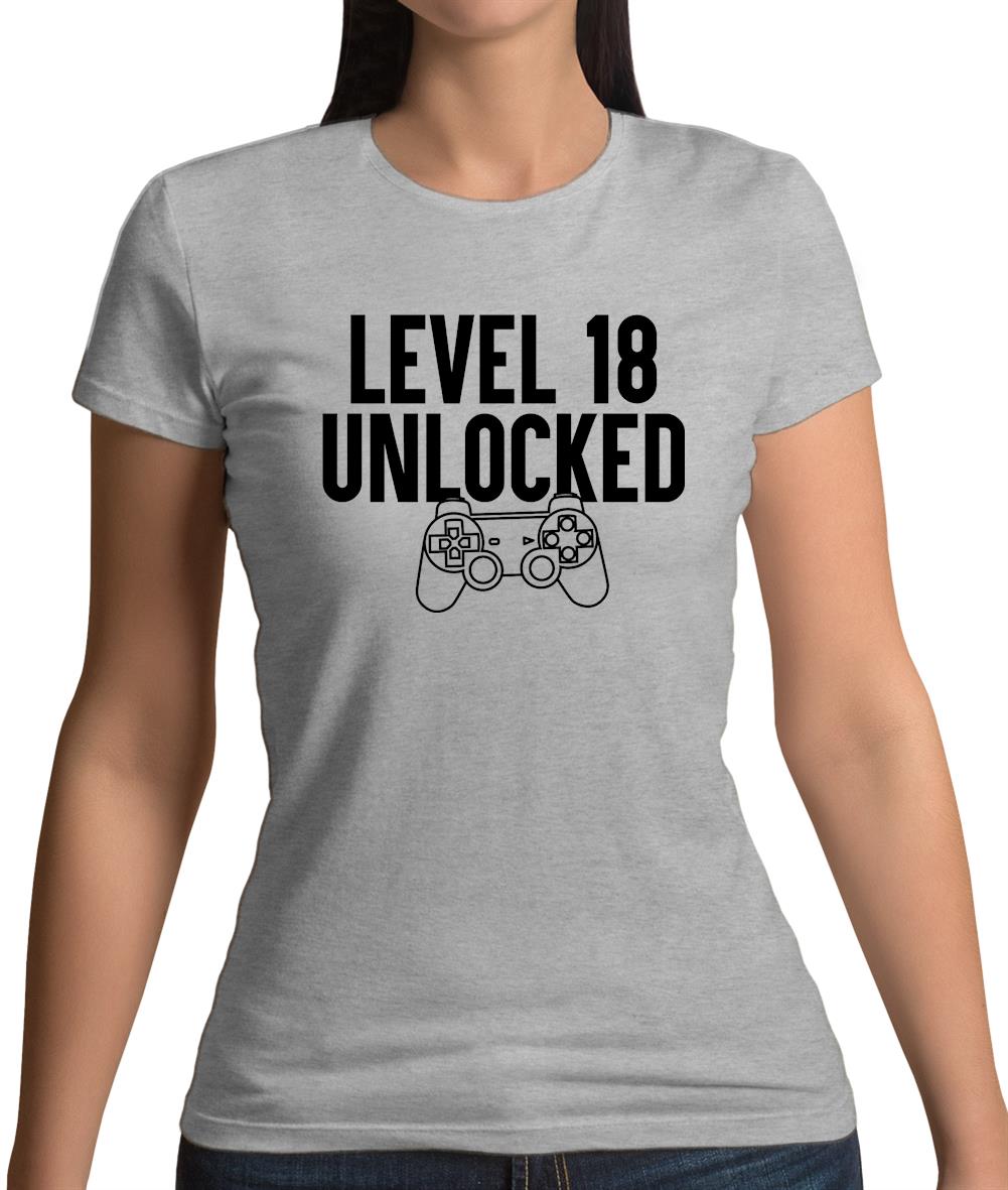 Level 18 Unlocked Womens T-Shirt