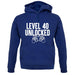 Level 40 Unlocked Unisex Hoodie