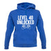 Level 40 Unlocked Unisex Hoodie