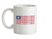Liberia Barcode Style Flag Ceramic Mug