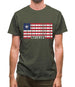 Liberia Barcode Style Flag Mens T-Shirt