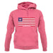 Liberia Barcode Style Flag unisex hoodie