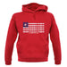 Liberia Barcode Style Flag unisex hoodie