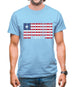 Liberia Barcode Style Flag Mens T-Shirt