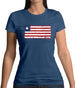 Liberia Grunge Style Flag Womens T-Shirt