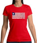 Liberia Grunge Style Flag Womens T-Shirt