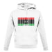 Libya Barcode Style Flag unisex hoodie