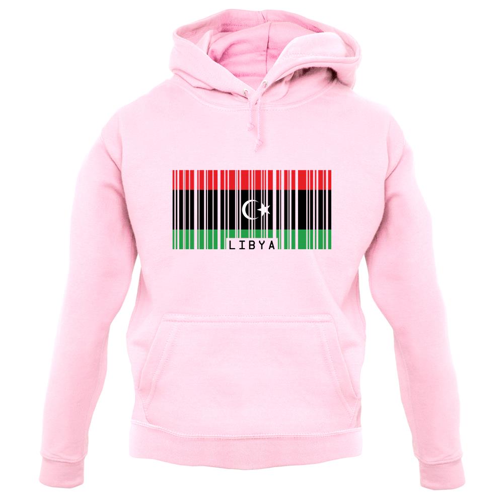 Libya Barcode Style Flag unisex hoodie